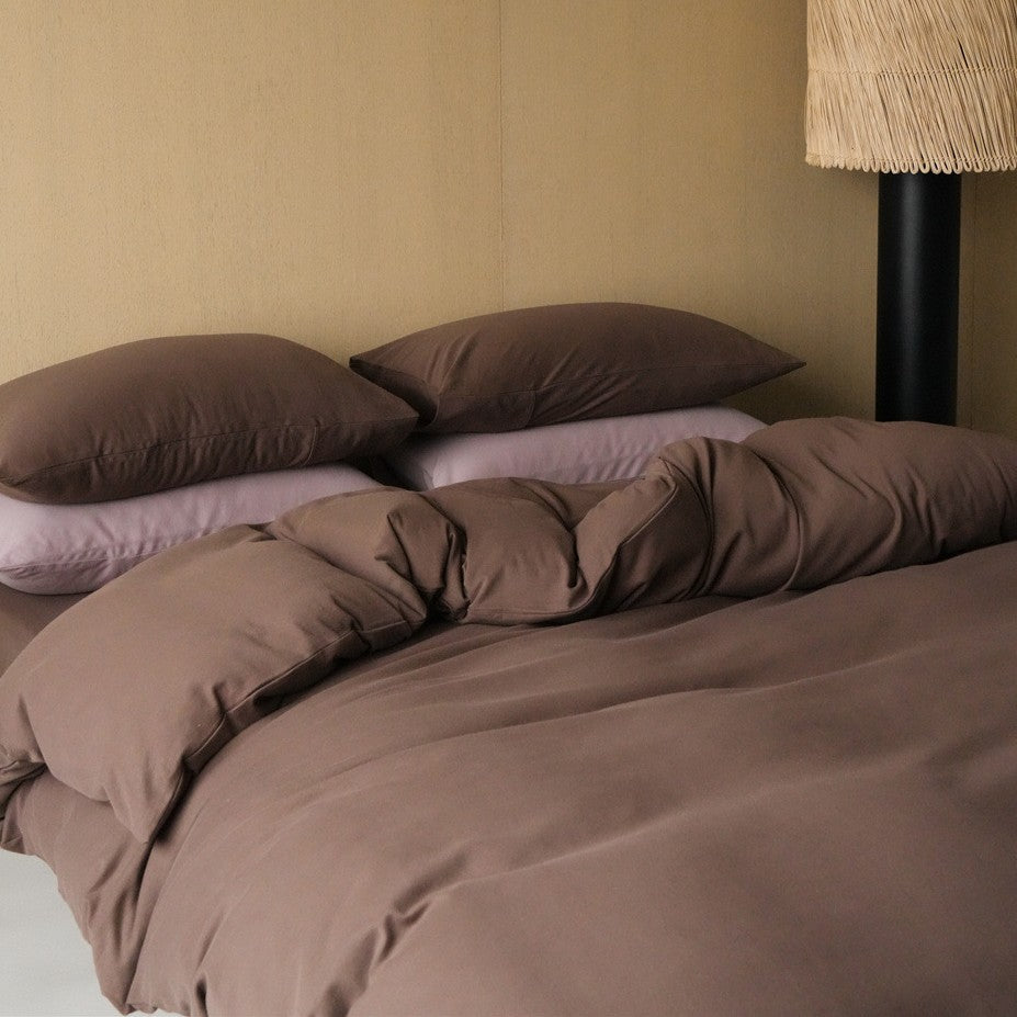 Premium Baumwollsatin Bettwäsche Set mit atmungsaktiver seidenweicher Oberfläche