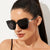 Übergroße quadratische Sonnenbrille Brehn