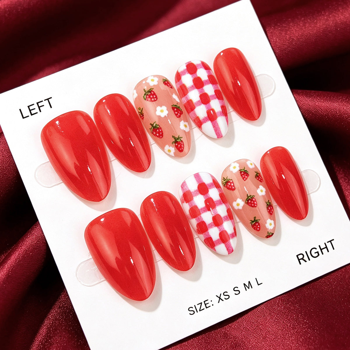 Themen Erdbeer Nail Art Set