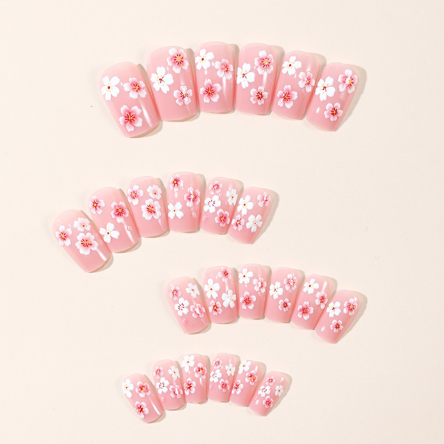 Floral Acryl Nail Art Set Brehn