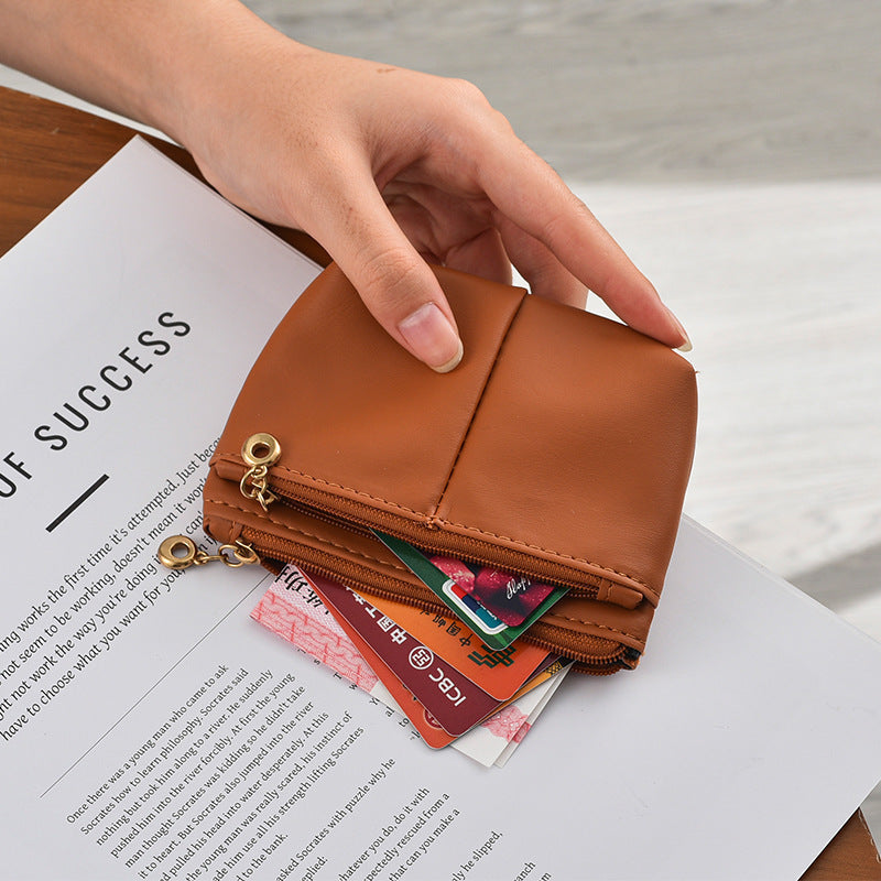 Kompakte Reißverschluss-Münztasche Brehn