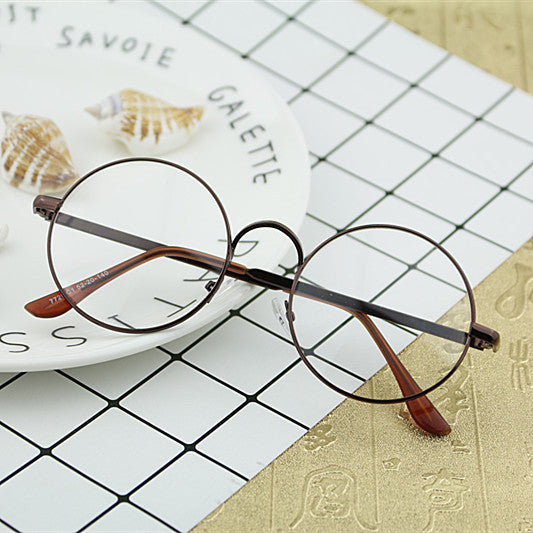 Damen Runde Brille mit filigranem Metallrahmen Brehn
