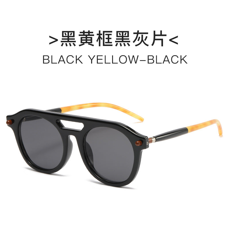 Damen exklusive Sonnenbrille mit auffälligem Schildkrötenmuster und robustem Rahmen Brehn