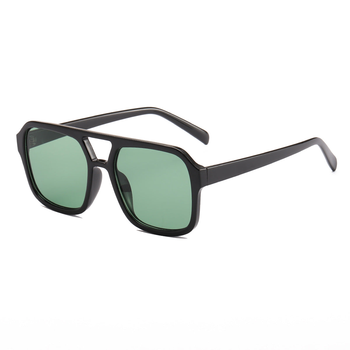 Damen elegante quadratische Sonnenbrille mit stilvollem Muster Brehn