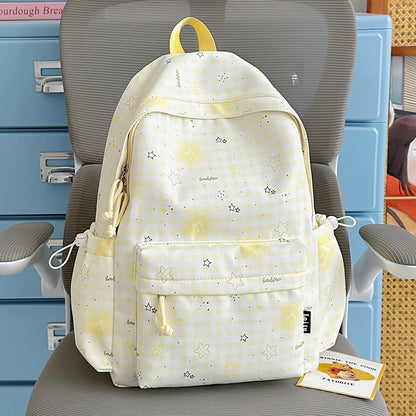 Stylische karierte Druck Rucksack Brehn