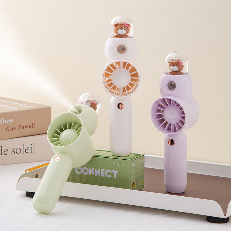 Adorable Cartoon-Themen Handheld Fan Brehn