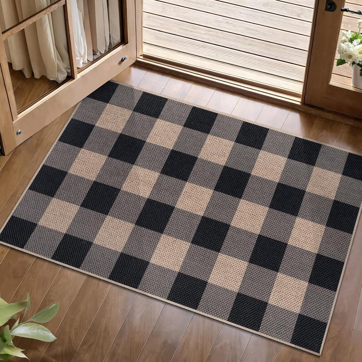 Geometrisch gemusterte Fußmatte