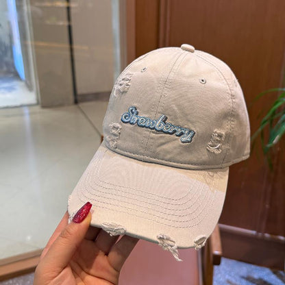 Damen Distressed Baumwollmütze Brehn
