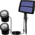 Einstellbare Outdoor Solar Landschaftsstrahler mit externem Photovoltaikpanel und verstellbarem Erdnagel Brehn