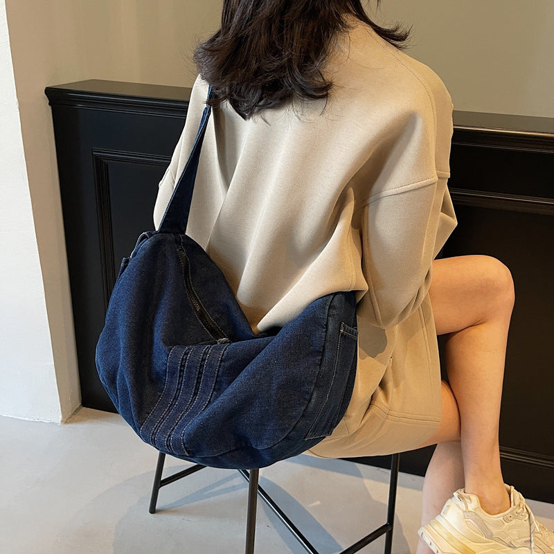 Weiche Denim Umhängetasche Brehn