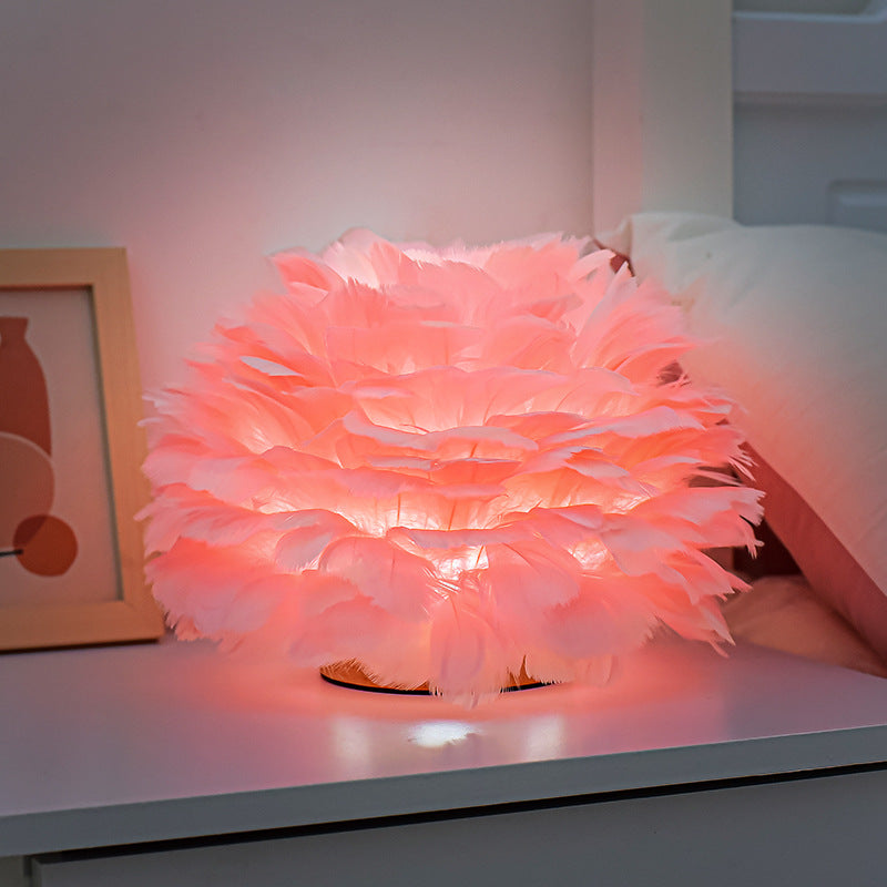 Feder Ästhetische Tischlampe