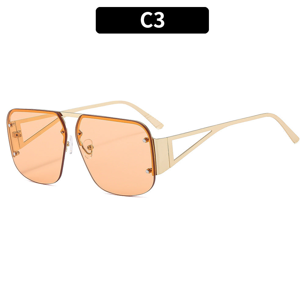 Geometrische Winkelige Quadratische Sonnenbrille