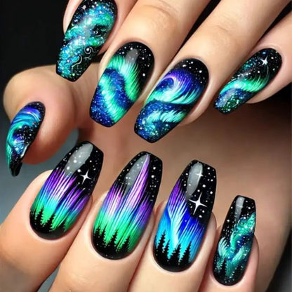 Cosmic Aurora Nagelkunst Set Brehn