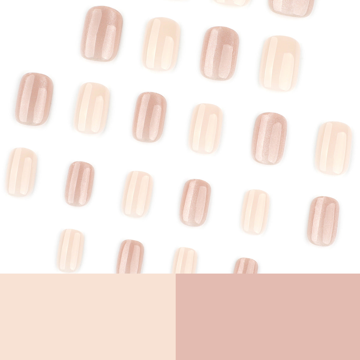 Künstliche Nagelverlängerungen mit elegantem Glitzer-Effekt Brehn