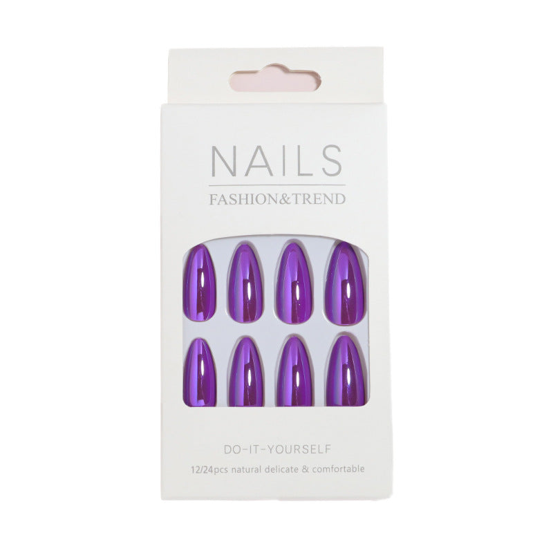 Glänzende Press-On Nägel Set mit schillerndem Finish Brehn