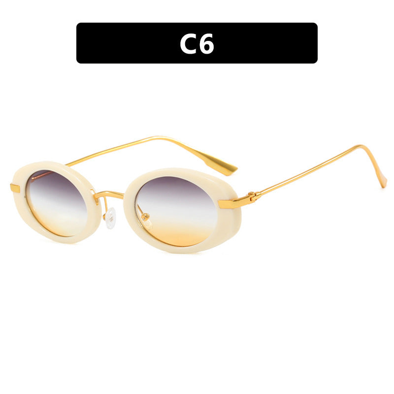 Damen modische Sonnenbrille im eleganten Ovaldesign Brehn