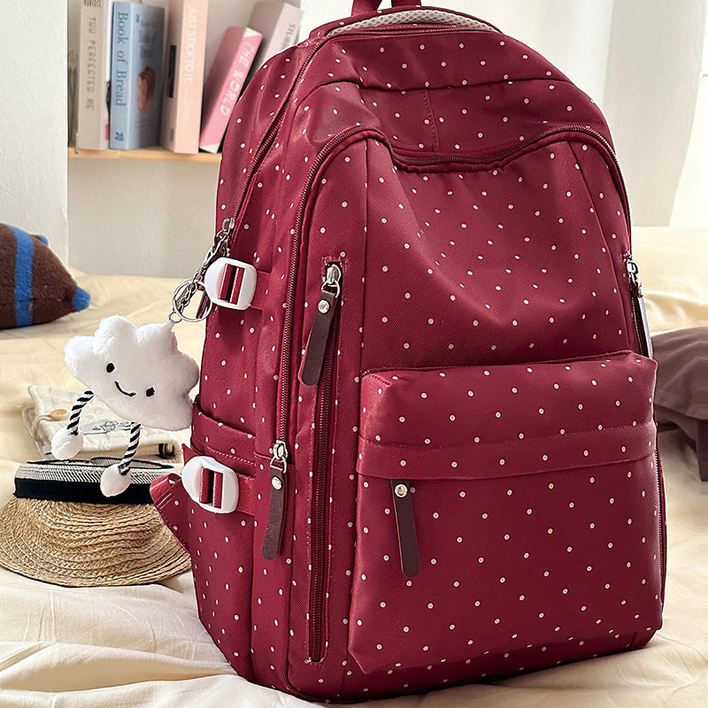 Stylische Pünktchenmuster Rucksack Brehn