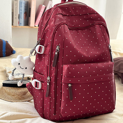 Stylische Pünktchenmuster Rucksack Brehn