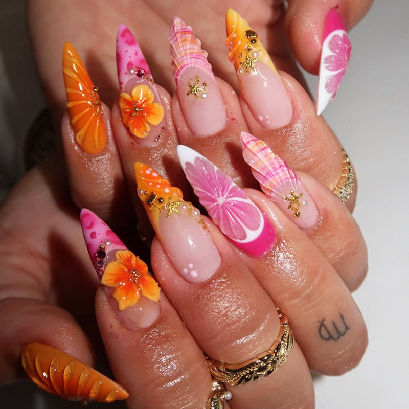 Künstlerisches dekoratives Nagelset Brehn