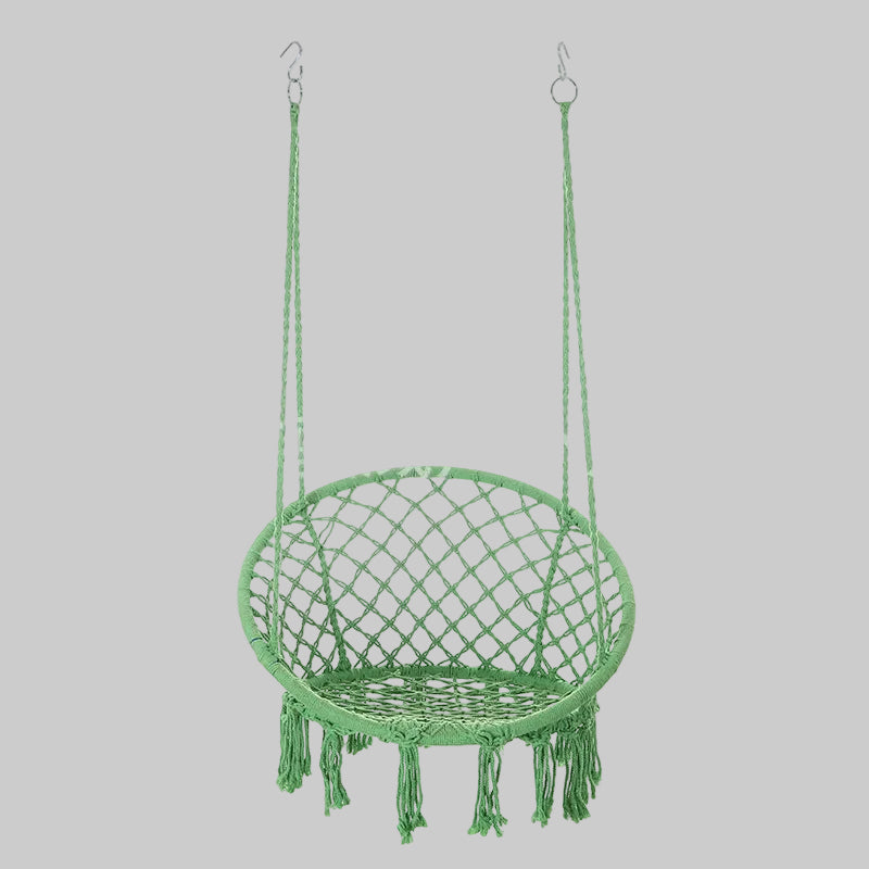 Macrame hängende Schwingstuhl boho gewebte Fransen Innen Außen Hängematte Sitz Brehn