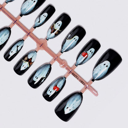 Künstliche Kunstnägel mit gruseligen Motiven Brehn