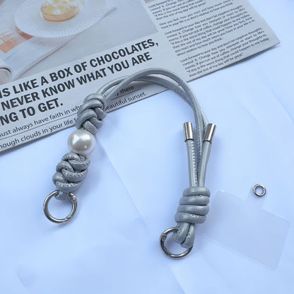 Eleganter geknoteter Leder-Schlüsselanhänger Halter Brehn