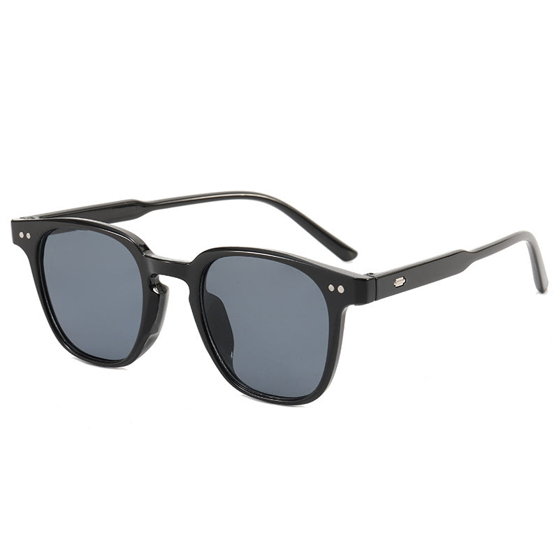 Damen modische quadratische Sonnenbrille mit glänzendem Rahmen Brehn