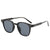 Damen modische quadratische Sonnenbrille mit glänzendem Rahmen Brehn