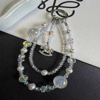 Eleganter Perlen-Schlüsselanhänger Halter Brehn 1790135561