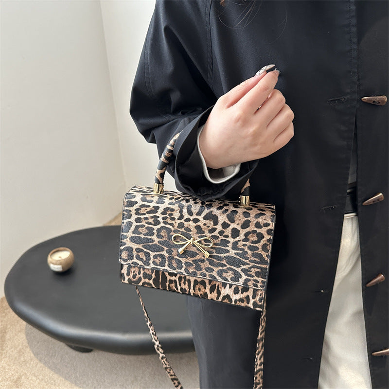 Stylische Tierdruck Top Handle Handtasche Brehn