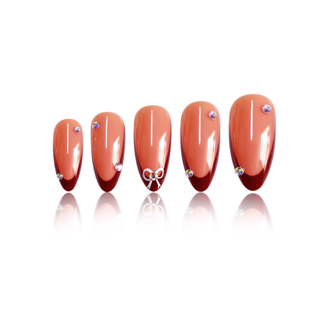 Elegante Press-On Stiletto Nagelkunst Brehn