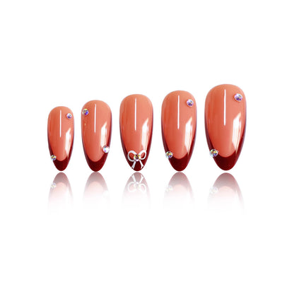 Elegante Press-On Stiletto Nagelkunst Brehn