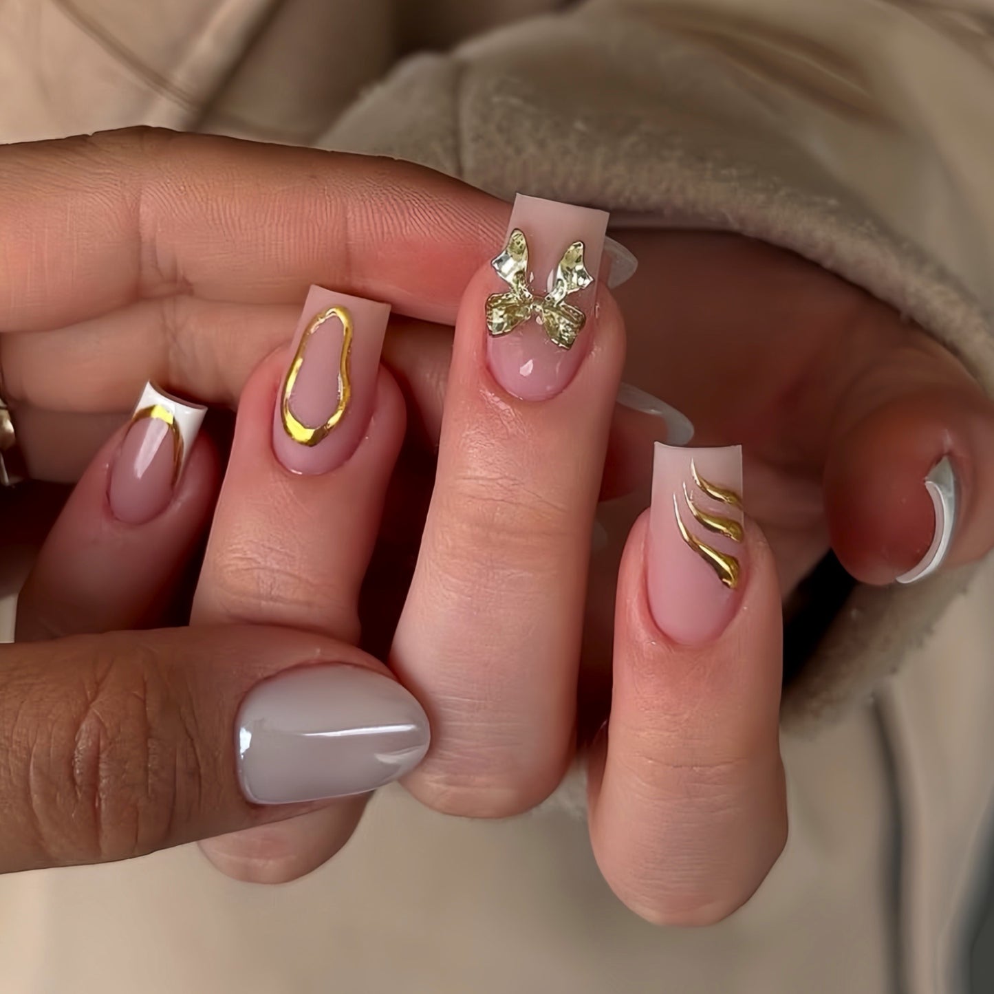 Premium Elegante Press-On Nail Set Brehn
