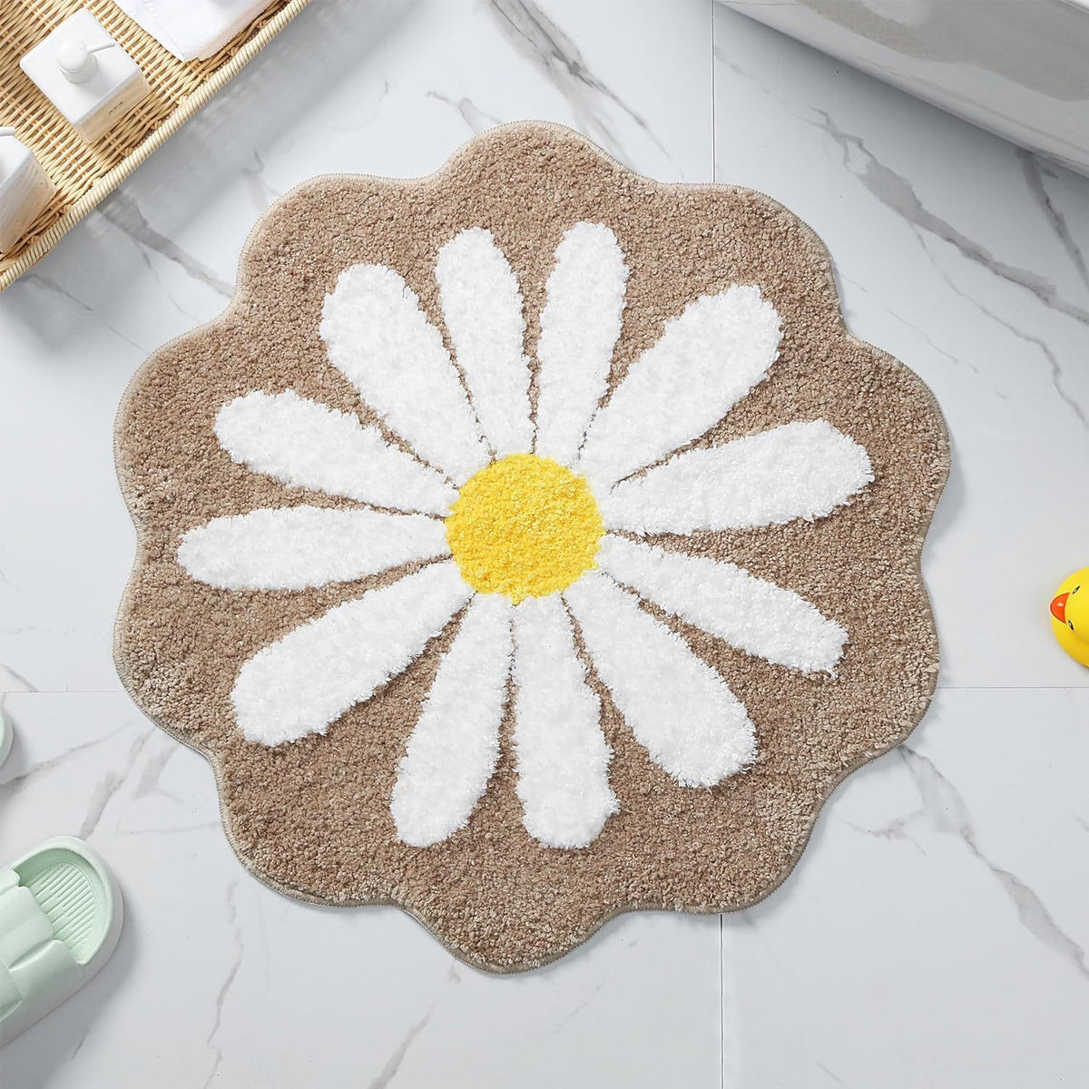 Florale Form Badmatte