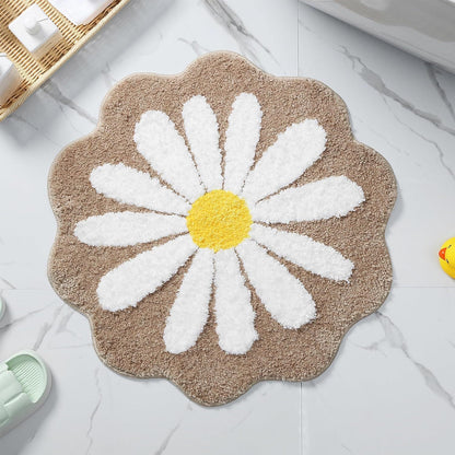 Florale Form Badmatte
