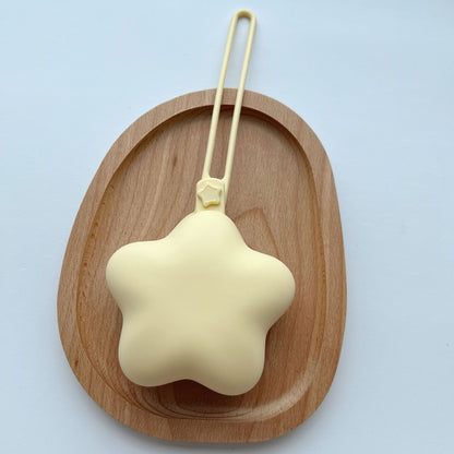 Silicone-Stern-Beißring mit Sicherheitsgurt und Schnellverschlussclip