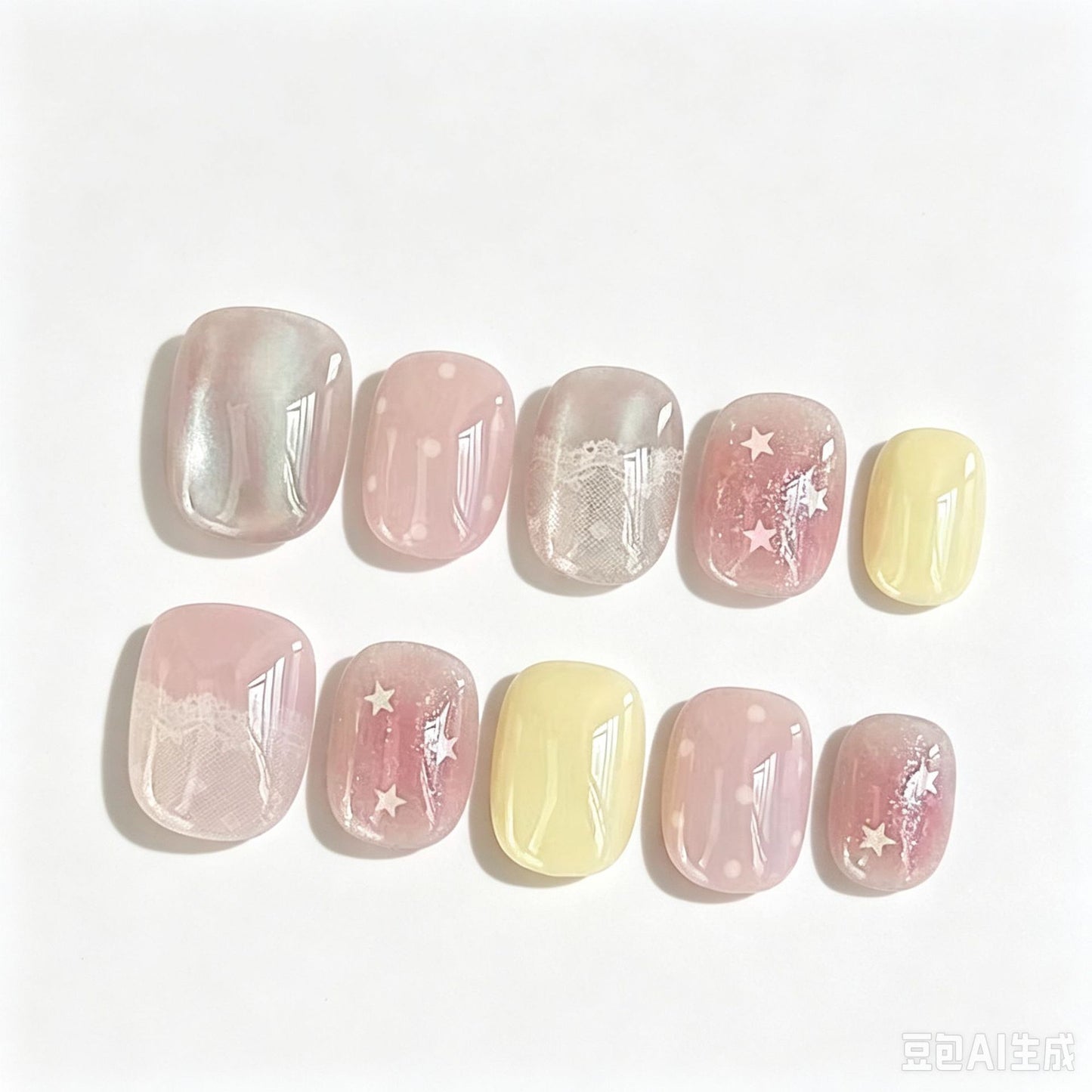 Soft Touch Press-On Nail Set Brehn