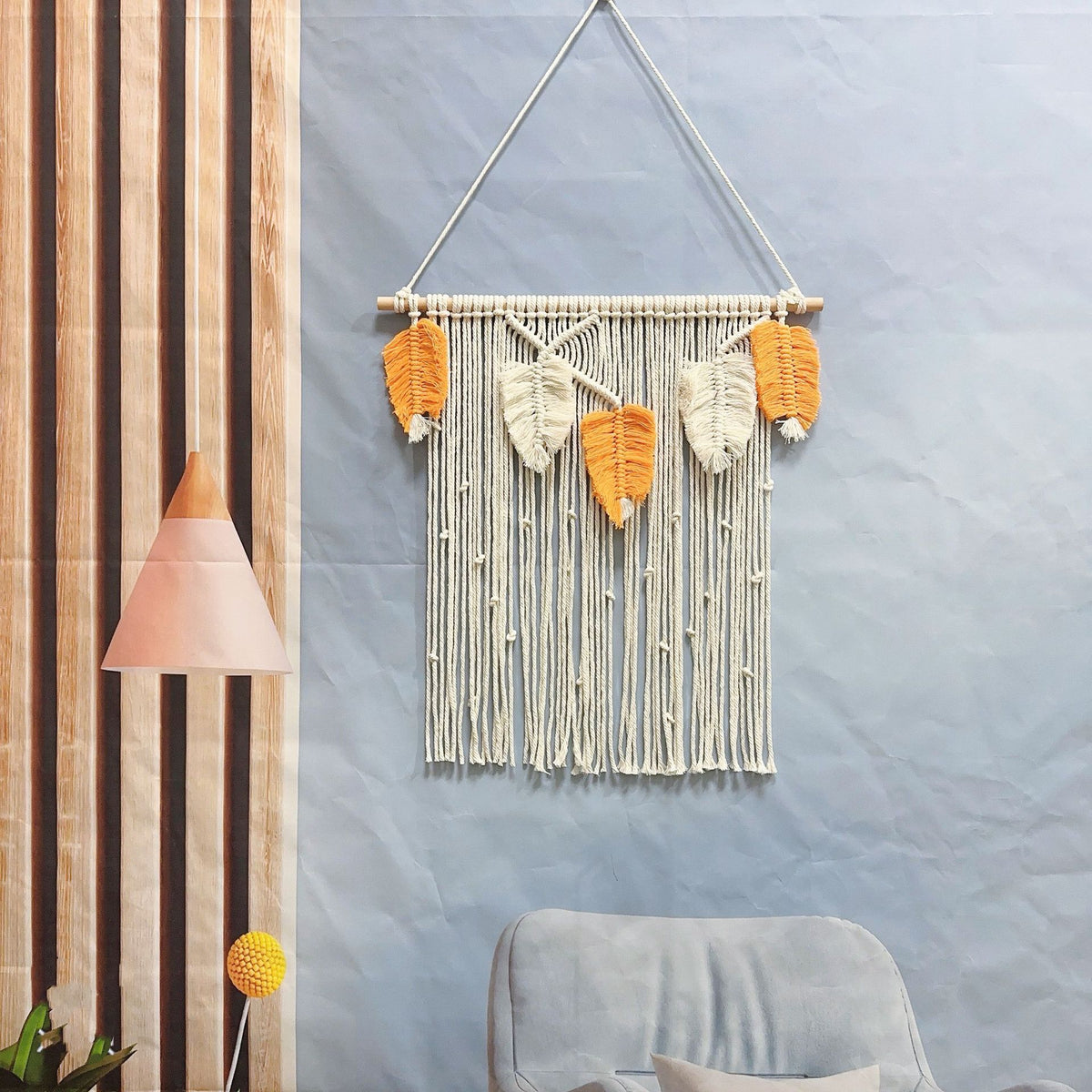 Makramee Blatt Wandbehang Brehn