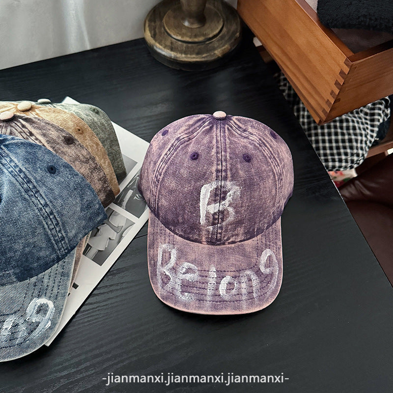 Damen Zerrissene Denim Verstellbare Baseballmütze Brehn