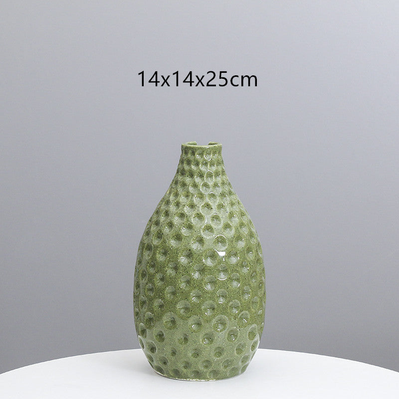 Texturierte Keramische Dekorative Vase Brehn