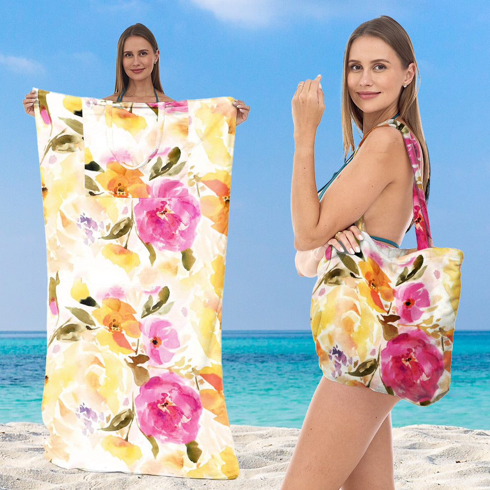 Strandtuch mit kreativem Meeresschildkröten-Muster Brehn