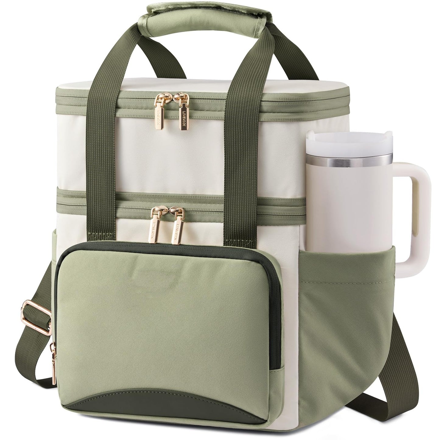 Isolierte Picknicktasche mit Mehreren Fächern und Eleganten Details Brehn