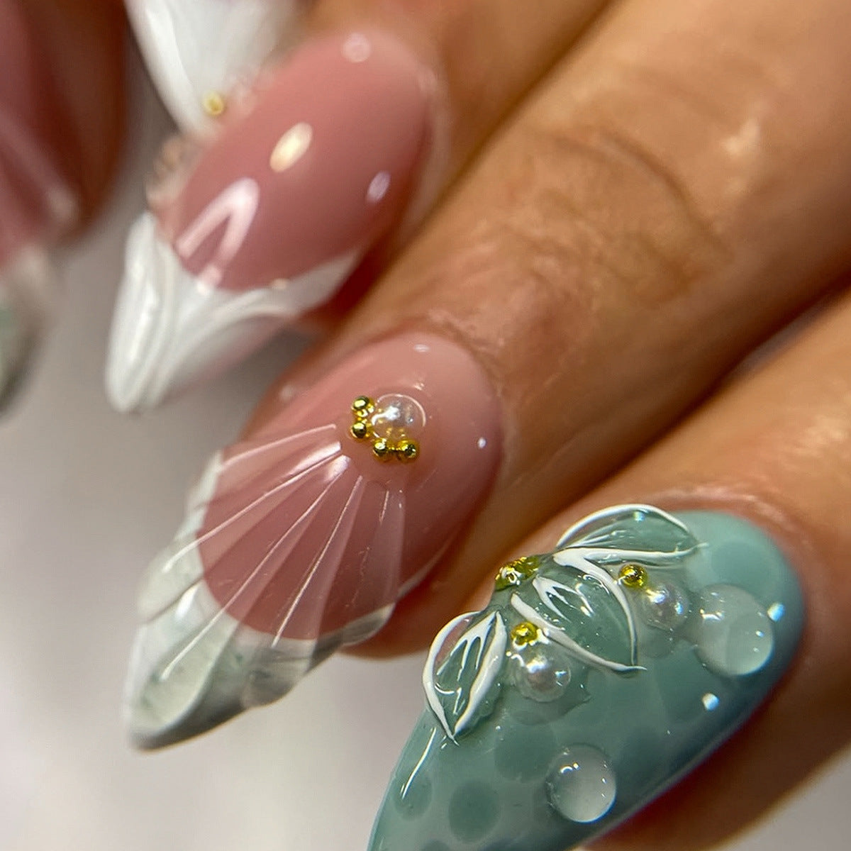 Dekorative Nail Art Extensions Brehn