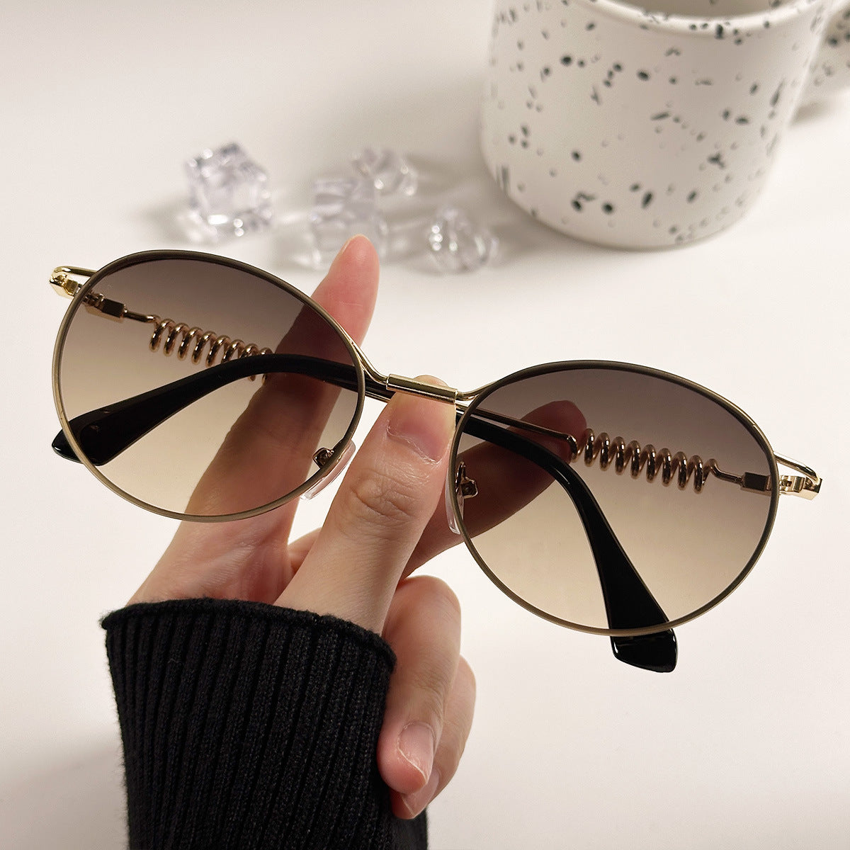Damen modische glamouröse Sonnenbrille Brehn
