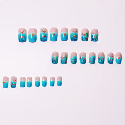 Ozean-Themen Künstlerische Nagelkunst Brehn