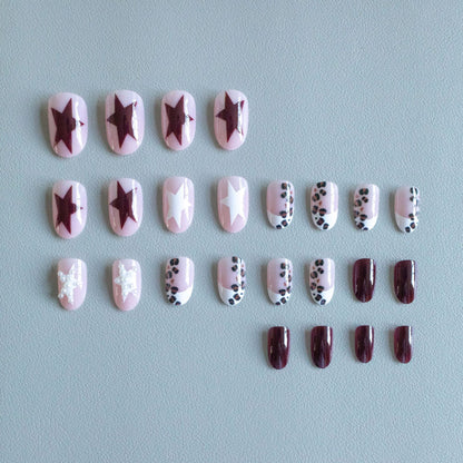 Künstlerisches Tierdruck Acryl Nagelkunst Set