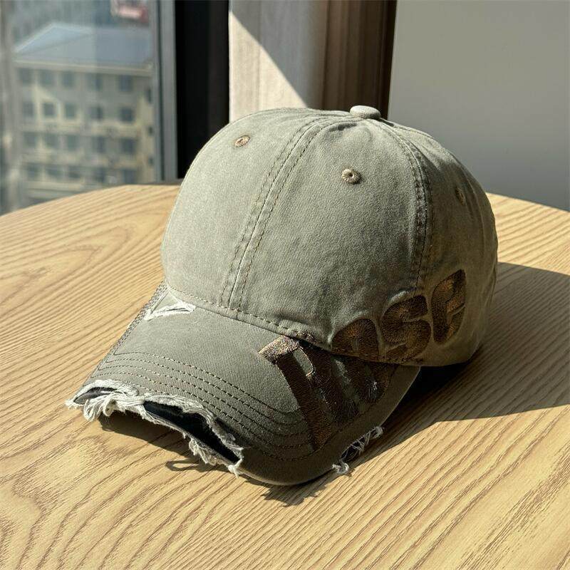 Herren Distressed Baumwoll Baseballmütze Brehn 1784270811