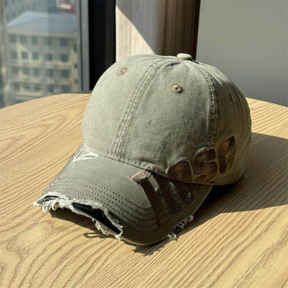 Herren Distressed Baumwoll Baseballmütze Brehn 1784270811