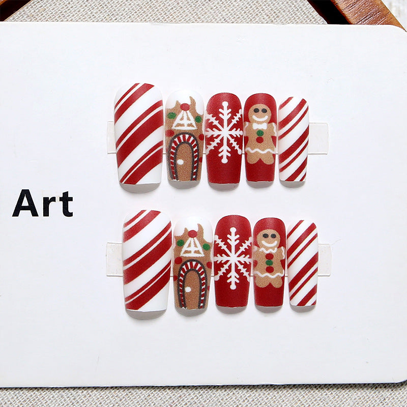 Kreatives Kunstnagelset mit festlichem Weihnachtsmotiv Brehn