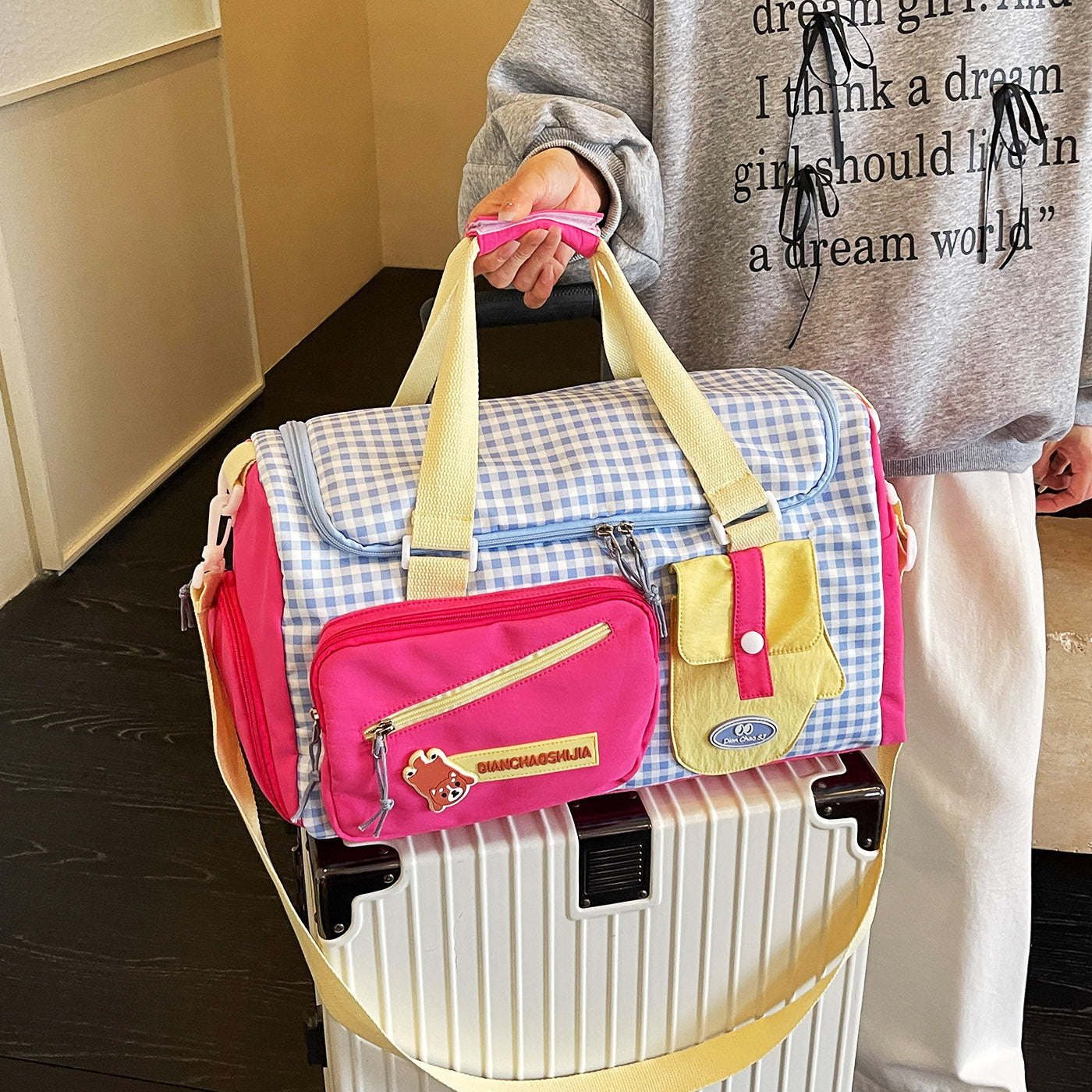 Multi-Taschen Sport Reise Duffle Brehn